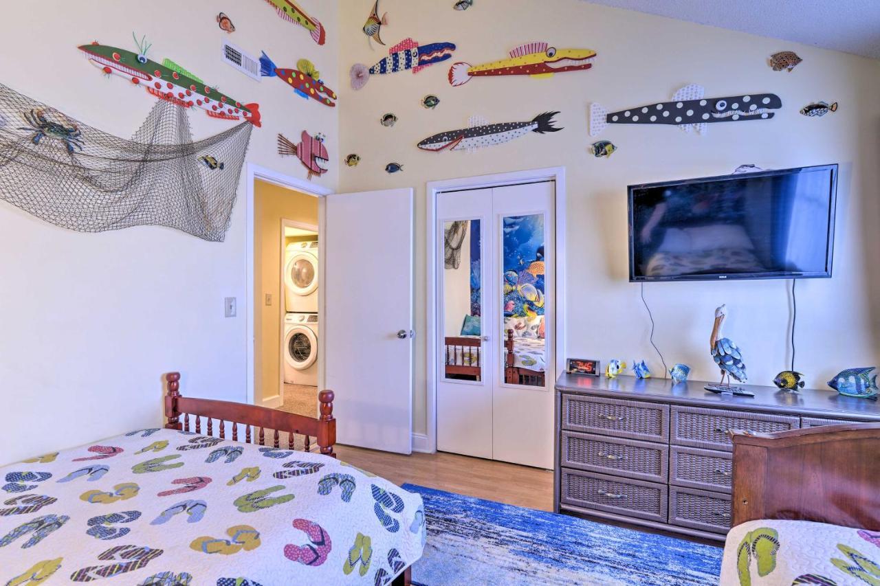 Family-Friendly Beach Condo 1 Block To Shore! Миртл-Бич Экстерьер фото